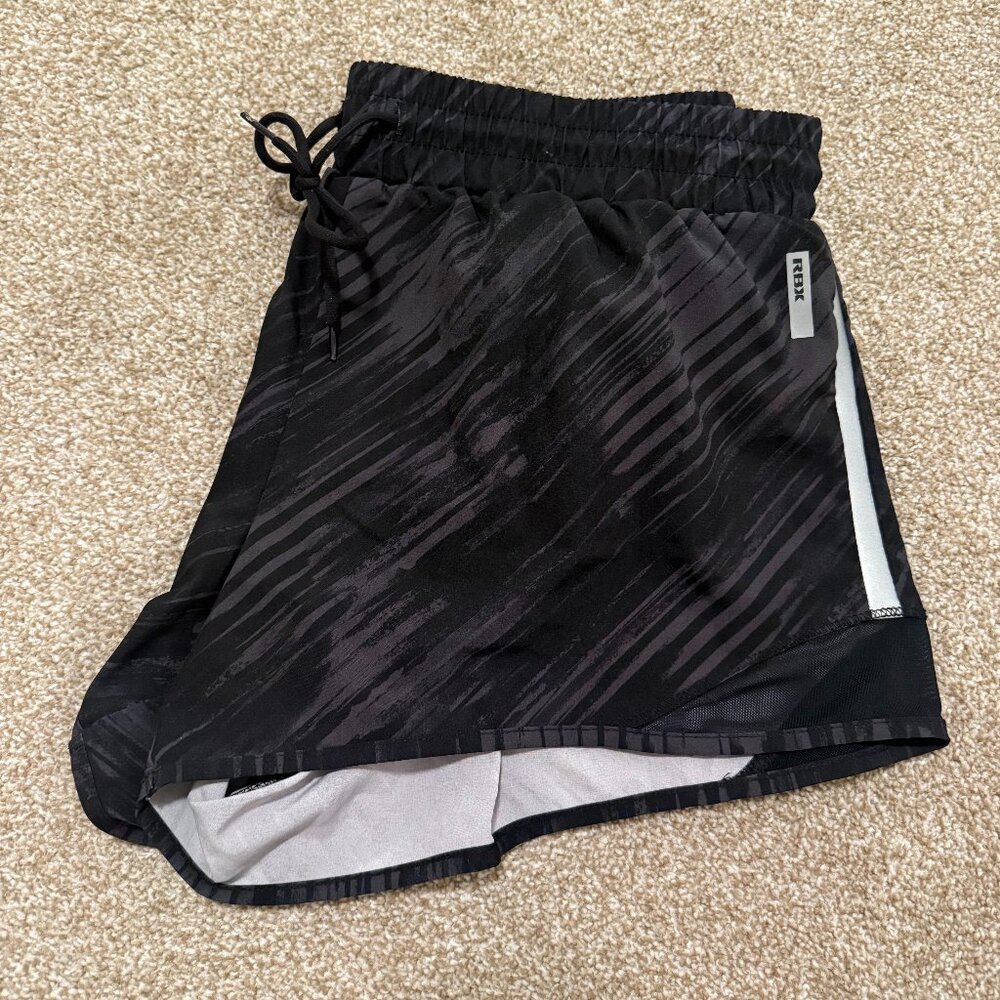 RBX performance black/gray women's shorts, large
